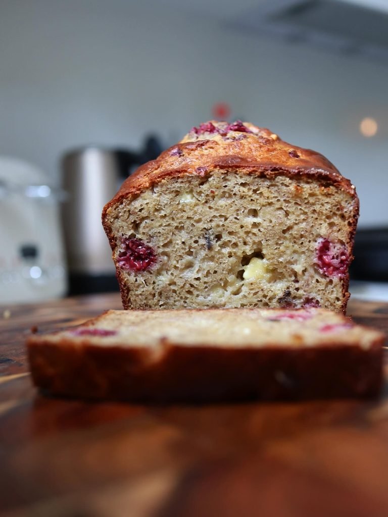 White Chocolate & Raspberry Banana Bread ca2a1b6c dd25 4b94 957b c14d008e6650