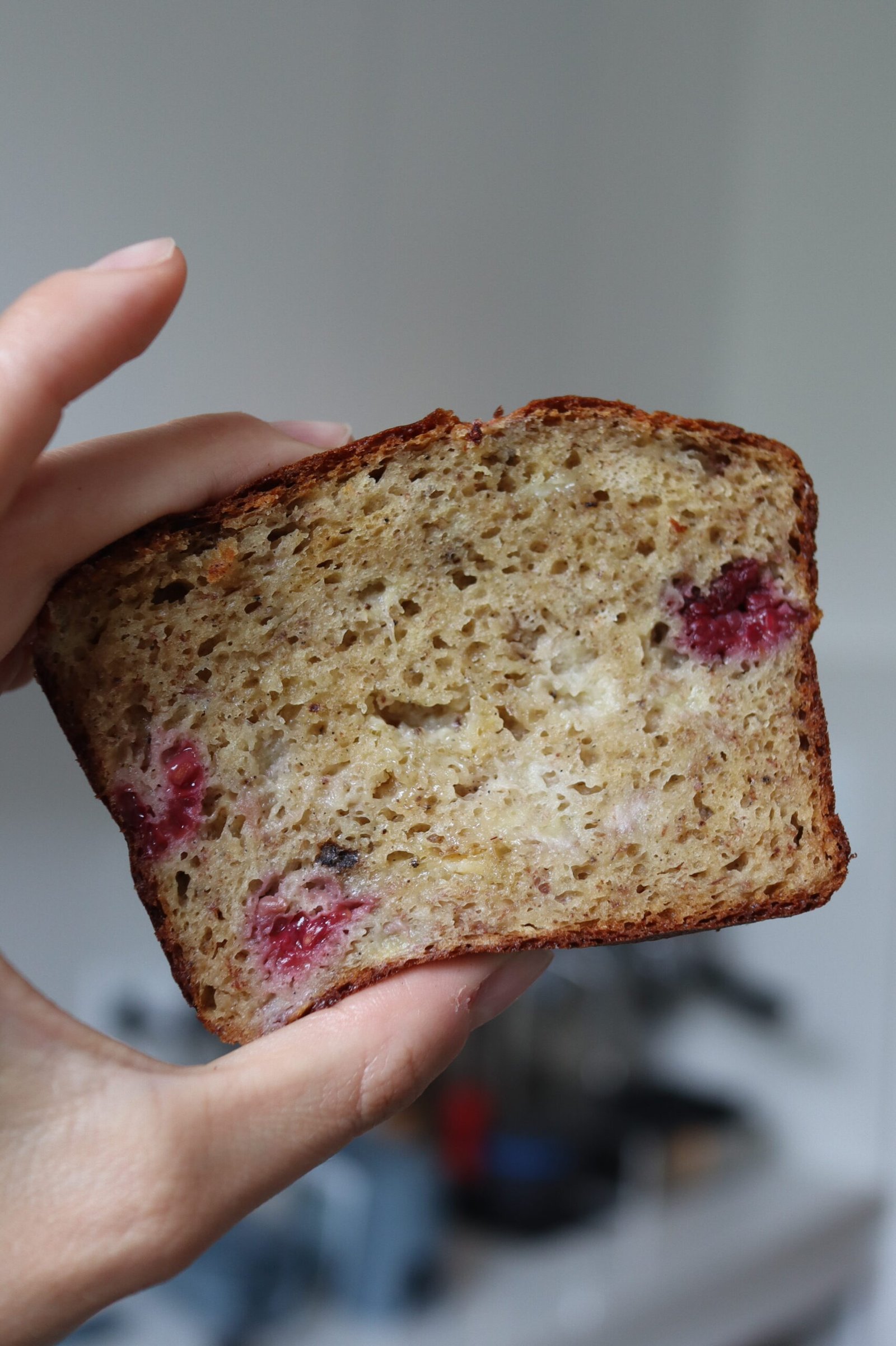 White Chocolate & Raspberry Banana Bread banana bread